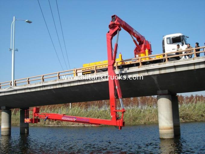 6x4 16 मीटर Dongfeng बाल्टी ब्रिज पुल जांच के लिए उपकरण, DFL1250A9