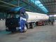 Chemical Liquid Tank Truck High Strength Steel Semi Trailer 35500L / 40500L