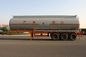 Chemical Liquid Tank Truck Semi Trailer With 3 Bpw Axle , Steel Aluminum